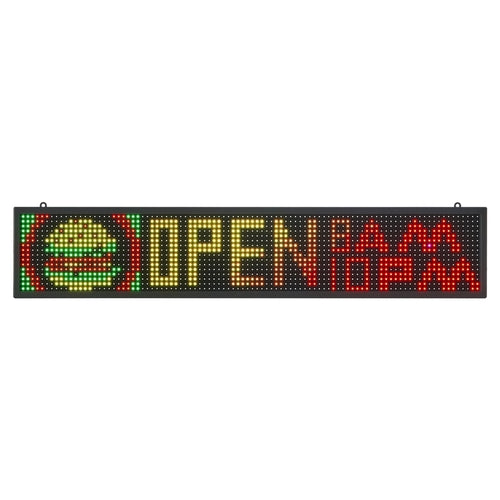 Programmable LED Sign, P10 Full Color Flexible Digital Scrolling