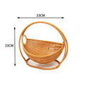 Rattan Cat Bed & House - Waterproof Wicker Cat Cave, Indoor Cat Hammock & Basket Set