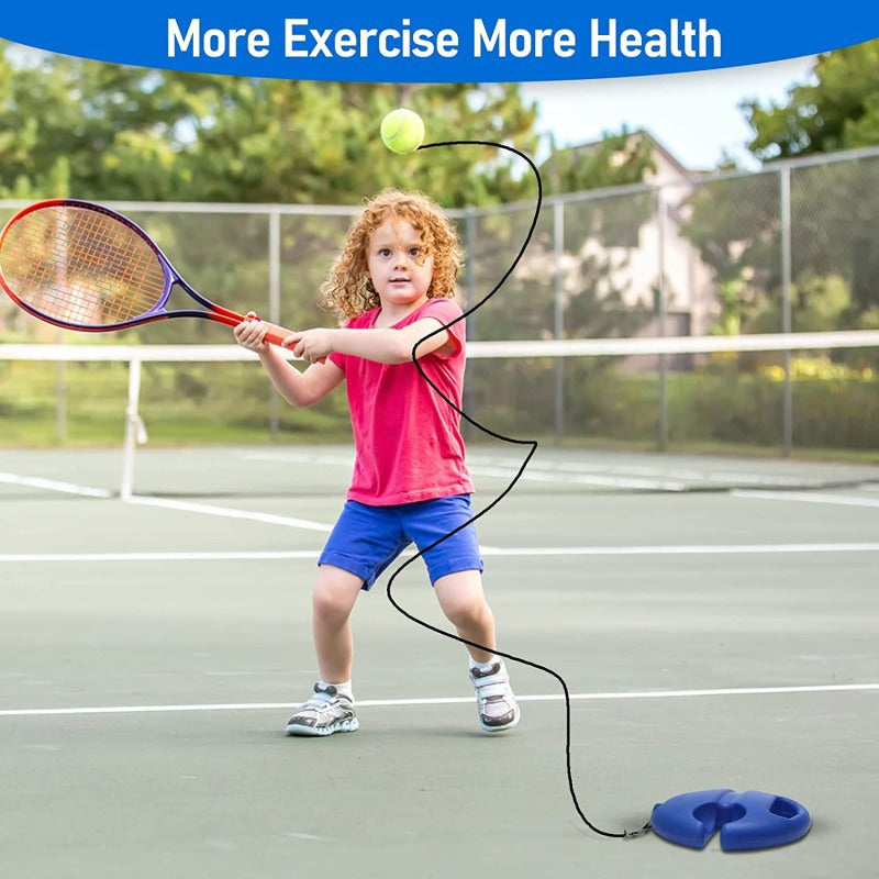 Single Tennis Training Base with Rope Tennis Trainer Stand with Rebound String