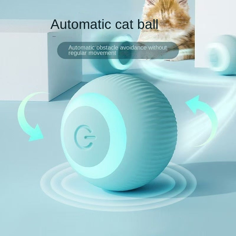 Pet Cat Toy Smart Rolling Ball Self-Entertainment Anti-Boredom Ball Durable Bite-Resistant Cat Toy