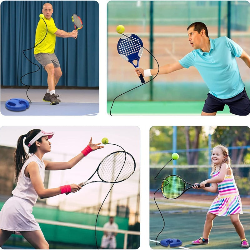 Single Tennis Training Base with Rope Tennis Trainer Stand with Rebound String