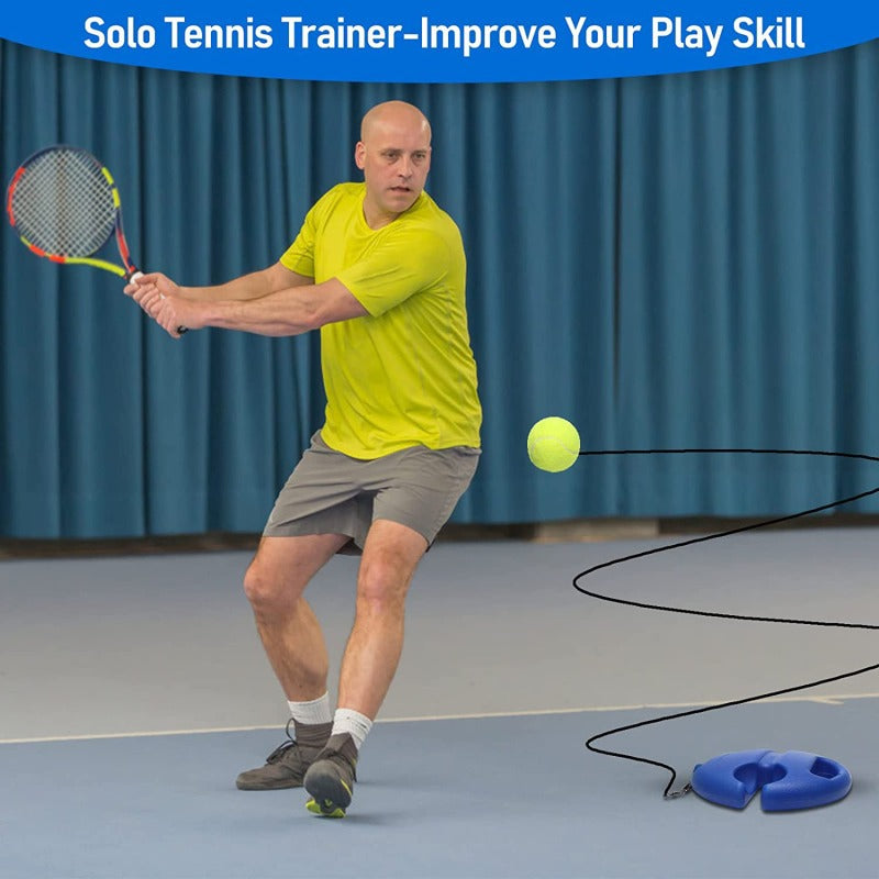 Single Tennis Training Base with Rope Tennis Trainer Stand with Rebound String