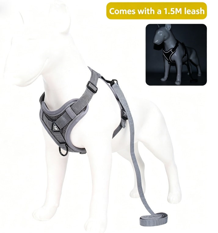 Pet Leash Reflective Breathable Cat Harness Vest Style Small Cat Breathable Reflective