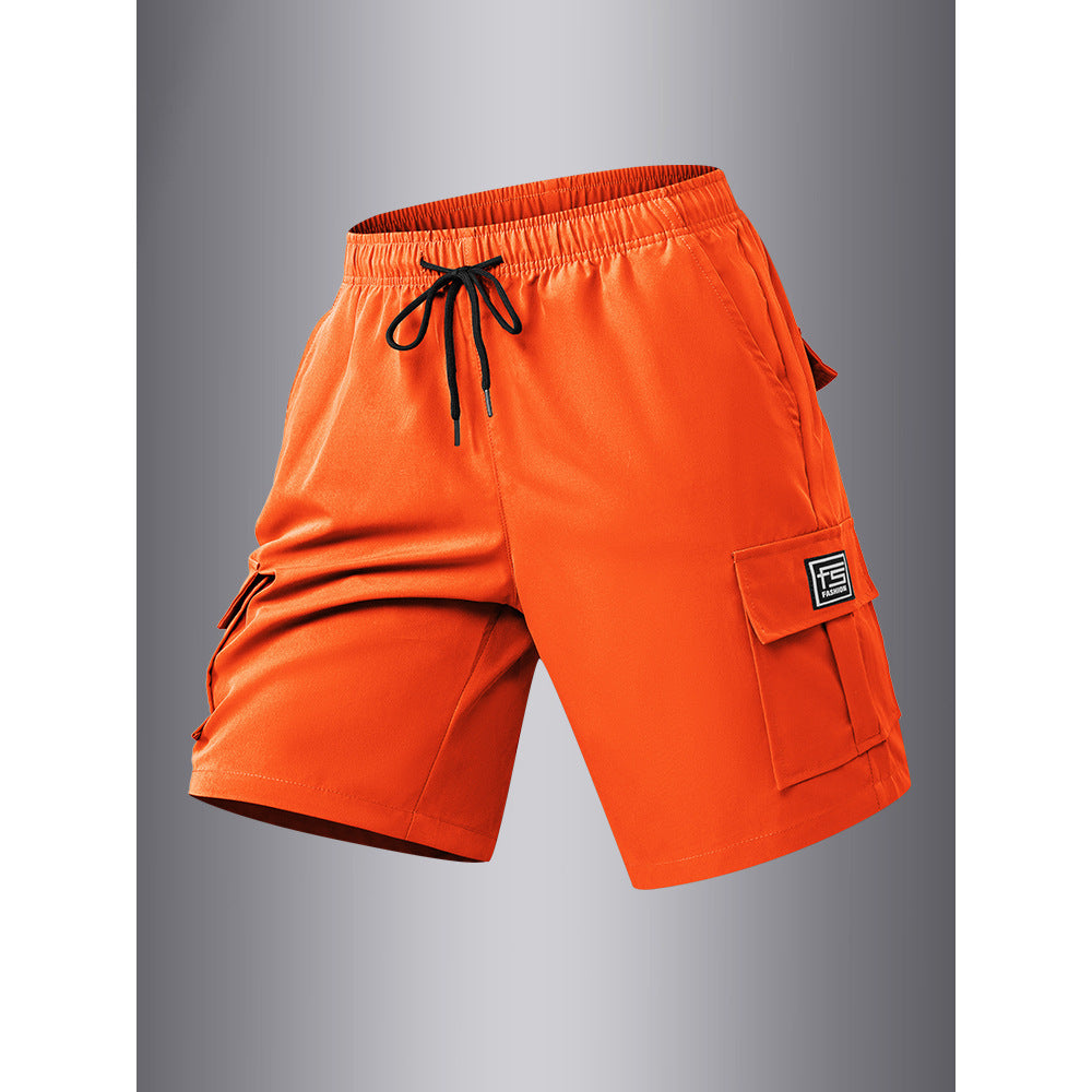 size standard summer cargo shorts for men, casual outdoor hiking multi-pocket shorts