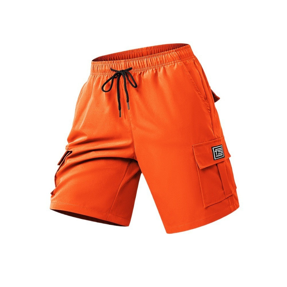 size standard summer cargo shorts for men, casual outdoor hiking multi-pocket shorts
