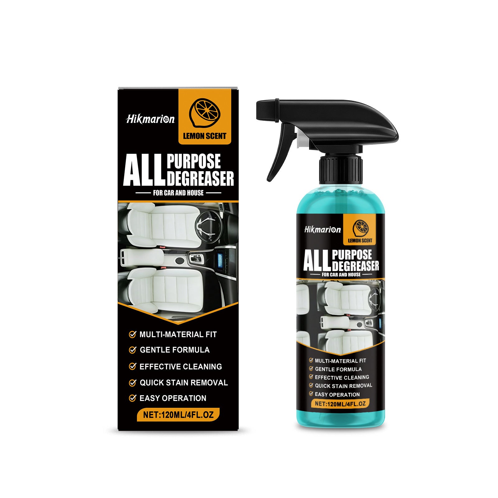 Multi-Purpose Oil Remover Car Interior Care Renewal Odor Cleaning Enhances In-Car Environment