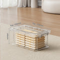 Large Transparent Plastic Storage Box - Perfect for Organizing Clothes, Quilts, Toys, and Snacks in Wardrobe & Home Use