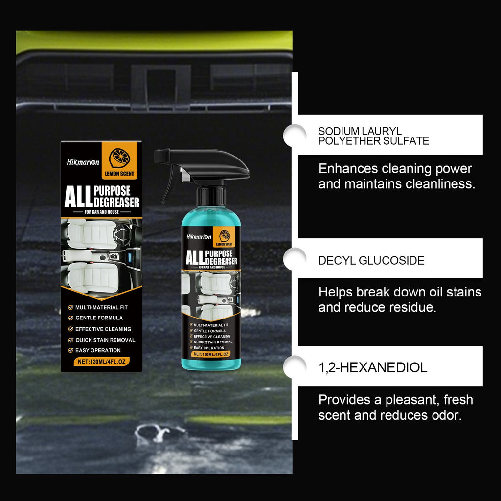 Multi-Purpose Oil Remover Car Interior Care Renewal Odor Cleaning Enhances In-Car Environment