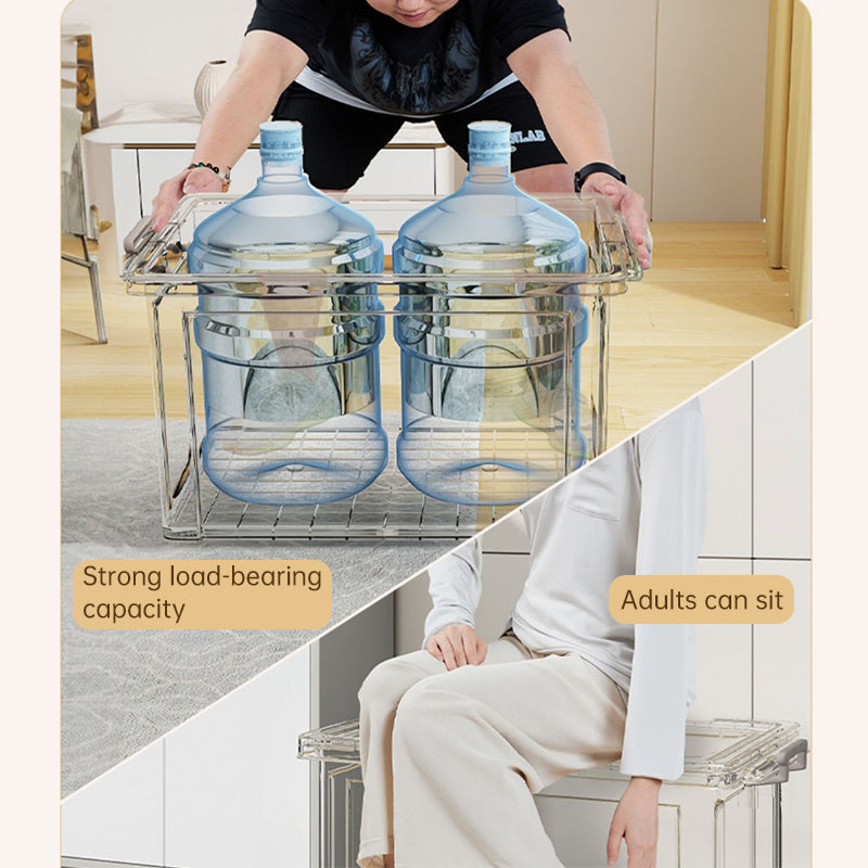 Large Transparent Plastic Storage Box - Perfect for Organizing Clothes, Quilts, Toys, and Snacks in Wardrobe & Home Use