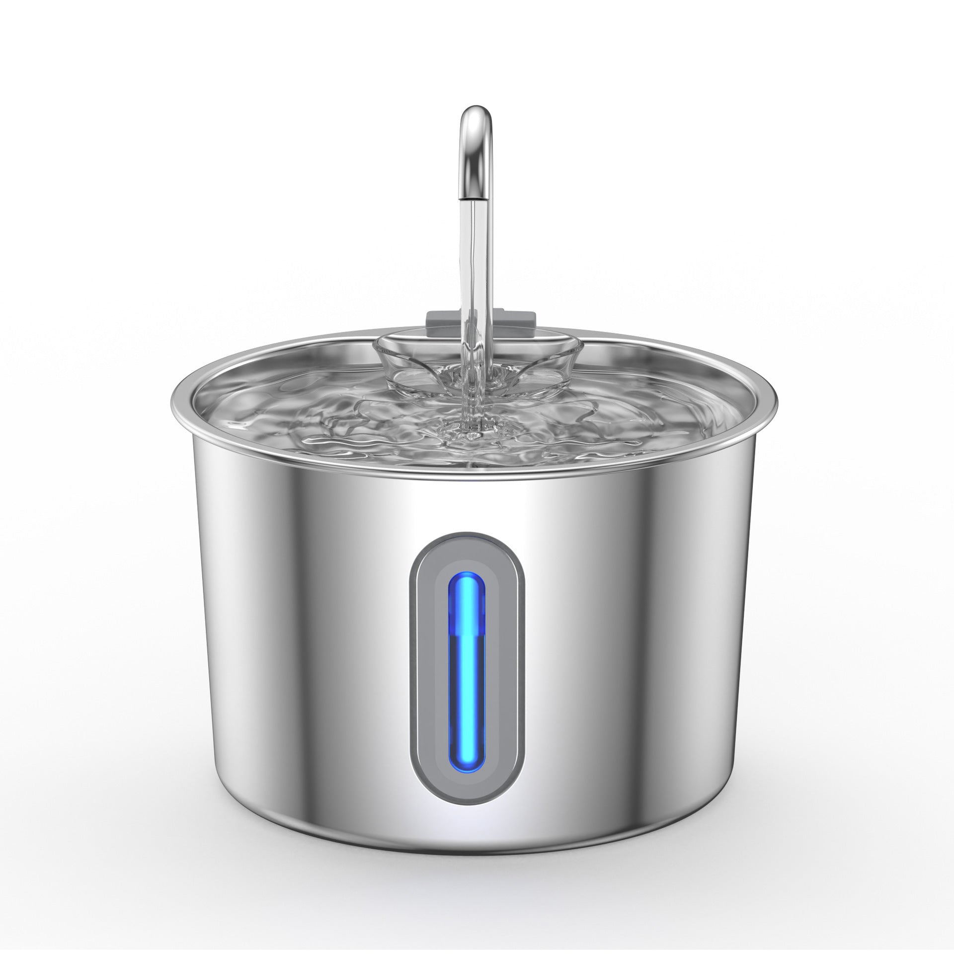 Pet Water Dispenser Stainless Steel Automatic Circulating Cat Dog Water Fountain with Filtration and Anti-Leakage Design