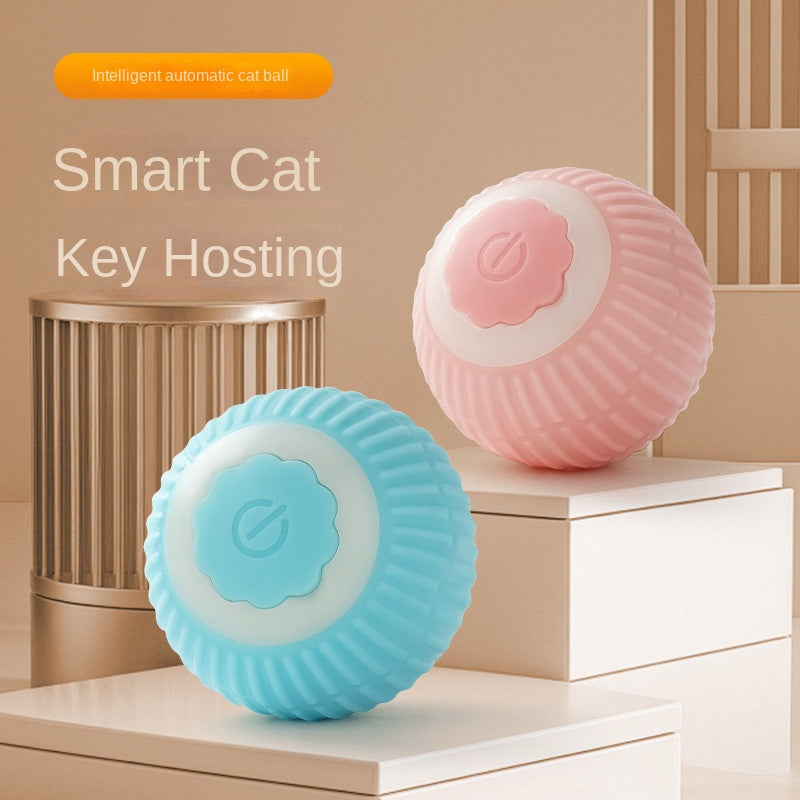 Pet Cat Toy Smart Rolling Ball Self-Entertainment Anti-Boredom Ball Durable Bite-Resistant Cat Toy
