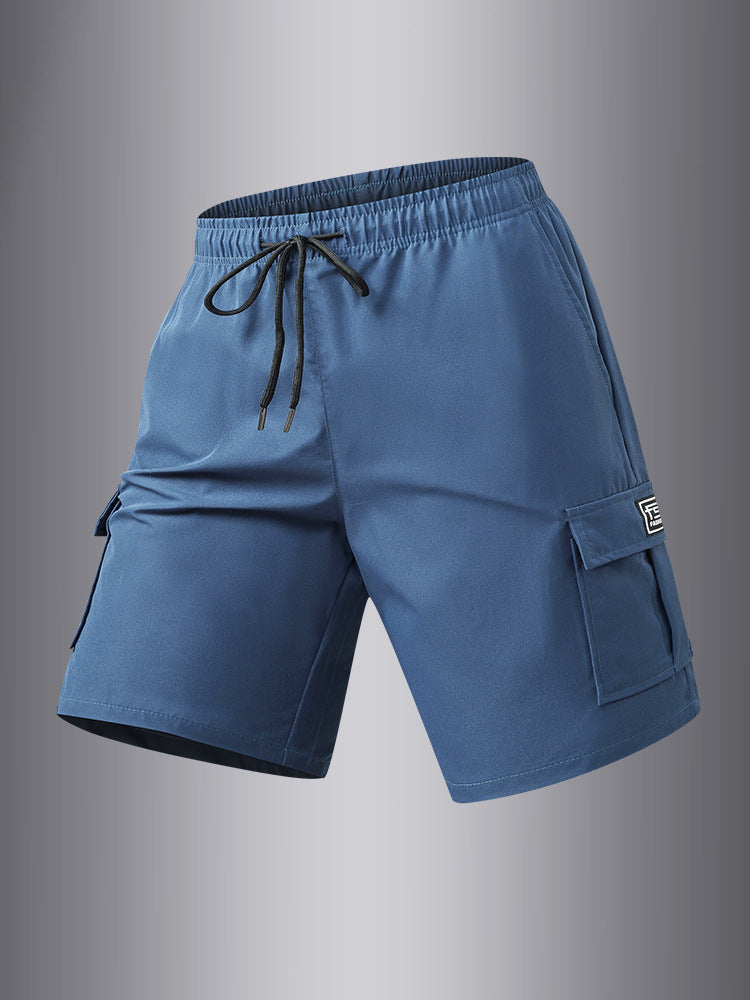 size standard summer cargo shorts for men, casual outdoor hiking multi-pocket shorts