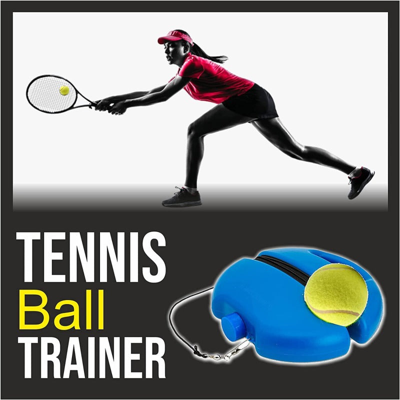 Single Tennis Training Base with Rope Tennis Trainer Stand with Rebound String