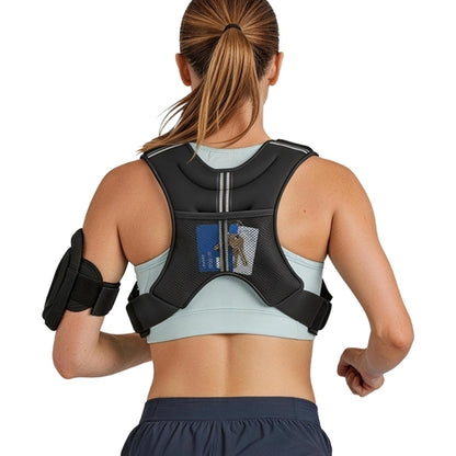 Weighted Vest, 12 lbs Weight Vest with Reflective Stripe, Adjustable