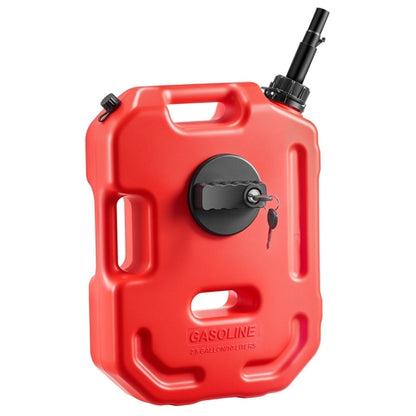 Fuel Container, 10 L, Gas Can with Spout and Lockable Bracket, 15