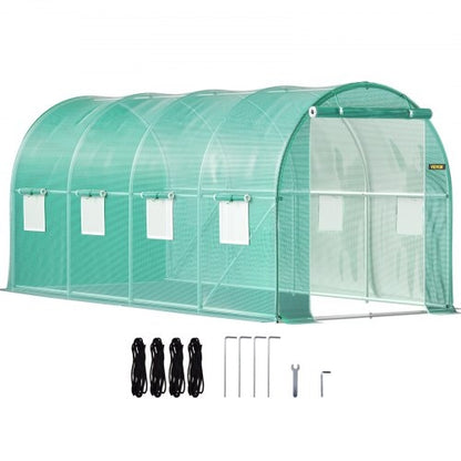 Walk-in Tunnel Greenhouse, 4.5 x 2 x 2 m /15 x 7 x 7 ft Portable Plant