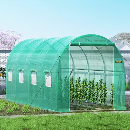 Walk-in Tunnel Greenhouse, 4.5 x 2 x 2 m /15 x 7 x 7 ft Portable Plant