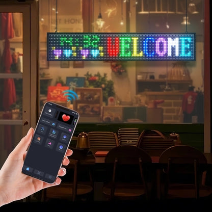 Programmable LED Sign, P10 Full Color Flexible Digital Scrolling