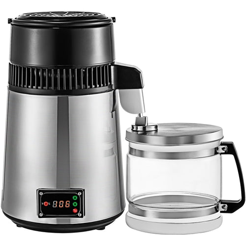 Silver Water Distiller Machine 750W Adjustable Temperature Water